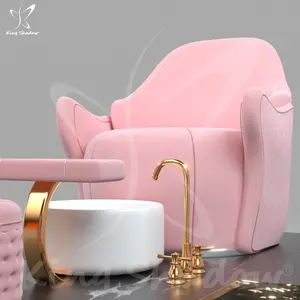 Hot Sale Luxury Pedicure Chair Modern Fiberglass Beauty Salon Nail Supplier for Spa and Foot Care New Design