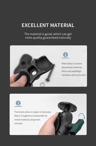 1.5 Inch <b>Universal</b> Short Double <b>Socket</b> Arm with Safety Lock for Fish Finder Mounts/chartplotter Mounts/navigator Mounts - Product Image 6