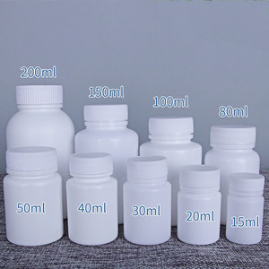 Bán Buôn Trắng Rộng Miệng HDPE Viên Nang Chum Chai Thuốc Viên Thuốc Pill Bao Bì Chai 30Ml 50Ml 100Ml 150Ml 200Ml - Product Image 1
