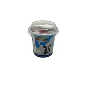 塑料酸奶杯，带铝箔盖锅，125毫升