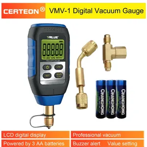 Manomètre numérique portable VMV-<span class=keywords><strong>1</strong></span>, manomètre HVAC, manomètre électronique haute précision, testeur de pression absolue - Product Image 2