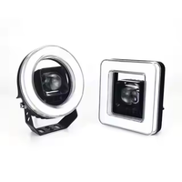 Phare de travail LED carré IOL de 4,5 pouces, 5000 lumens, multicolore, étanche IP67, 12-24V, faisceau spot, moto, voiture, VTT, tout-terrain