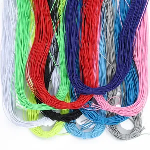 Bandas elásticas multicolores de 0,8mm, <span class=keywords><strong>cord</strong></span>ón de cuero con costura de goma de 23/69 metros para fabricación de joyas de boda, accesorio de ropa de costura DIY - Product Image 5