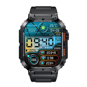 Montre connectée carrée en silicone K57Pro transfrontalière avec moniteur de fréquence cardiaque, cadran personnalisable, suivi du sommeil, podomètre, montre de sport - Product Image 4