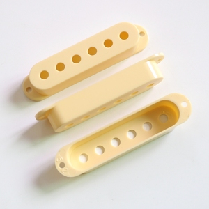 Donlis PC02 52mm Ivory Single Coil ST Guitar Pickup Cover per pickup a bobina singola, copertura in plastica personalizzata per spaziatura corde 48/50mm - Product Image 4
