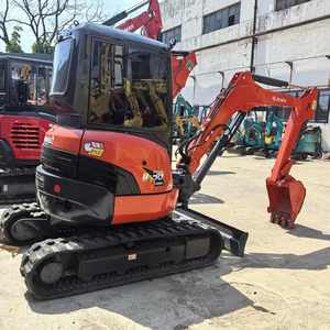 Mini-excavatrice Kubota U30 d'occasion, 3 tonnes, rotation zéro, avec déplacement latéral de la flèche, moteur Kubota D1703, profondeur de fouille de 2,88 m - Product Image 4