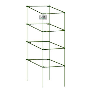 برج طماطم مربع أخضر بولي كلوريد الفينيل مغطى بالفولاذ اقفاص طماطم لتسلق الخضروات - Product Image 1
