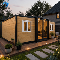 Casa Contenedor Plegable Expandible de Doble Ala Personalizada de Fábrica, Cabaña Modular Prefabricada para Uso en Campamentos de Construcción, Oficinas y Dormitorios