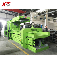 Presse à balles hydraulique horizontale entièrement automatique 80T pour déchets de papier, carton et carton ondulé, pour usine de recyclage XTPACK