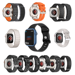 Correa Deportiva <span class=keywords><strong>de</strong></span> Silicona Ultra Suave <span class=keywords><strong>de</strong></span> Lujo con Puntos, 46/49mm, Color Rosa, para Apple Watch Ultra 10 <span class=keywords><strong>Nike</strong></span> (Venta al Por Mayor) - Product Image 1