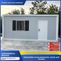 Maison mobile en conteneur résidentiel, acier 9 mm, bureau intégré, sur mesure, facile à assembler, modulaire, garantie 10 ans
