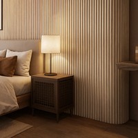 Paneles de Madera Flexibles Acanalados Semicirculares de MDF, Panel Tambour Flexible Negro para Decoración de Puertas de Muebles y Paredes Interiores