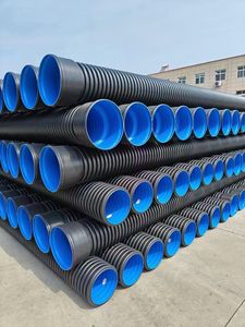 Yüksek kalite siyah HDPE çift duvar oluklu drenaj menfez borusu esnek dayanıklı düşük fiyat yüksek basınca dayanıklı - Product Image 2