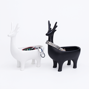 Custom Resin Deer Figurine <b>Storage</b> <b>Container</b> for Keys and Jewelry Organization - Product Image 2
