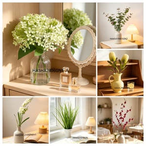Fleurs artificielles de tulipes jaunes dans un pot en céramique rustique blanchi à la chaux, fausses fleurs de printemps pour la décoration de <span class=keywords><strong>cuisine</strong></span> et de maison style cottagecore - Product Image 3