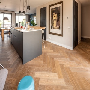 Parquet flottant en bois à chevrons PVC rigide de luxe, planche en vinyle Spc - Product Image 1