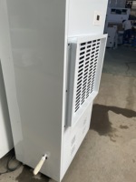 Déshumidificateur industriel 168L avec raccordement de conduit d'air, idéal pour les salles de culture et les piscines