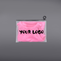 Sac à fermeture éclair pour bijoux en PE PVC biodégradable imprimé avec logo personnalisé, transparent, avec fermeture éclair, pour boucles d'oreilles, cosmétiques, personnalisable