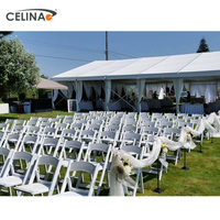Celina Nouveau Design Chaises Pliantes Commerciales Durables en Résine Oxford Blanche