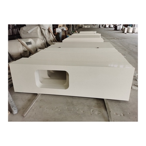 Blanc Cuisine Quartz <span class=keywords><strong>Comptoir</strong></span> Table Île Top Quartz Vanity <span class=keywords><strong>Comptoir</strong></span> - Product Image 5