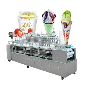 ORME Semi Automatic Frozen Yogurt Box Package Fill Machine for Corn Jelly Drink of Hot Ice Cream Cone