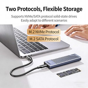 UGREEN CM559 <b>M.2</b> NVMe <b>SSD</b> Enclosure USB-C 3.2 Gen 2 10Gbps – Aluminum Case with Tool-Free Design for 2280 NVMe <b>SSD</b> - Product Image 4