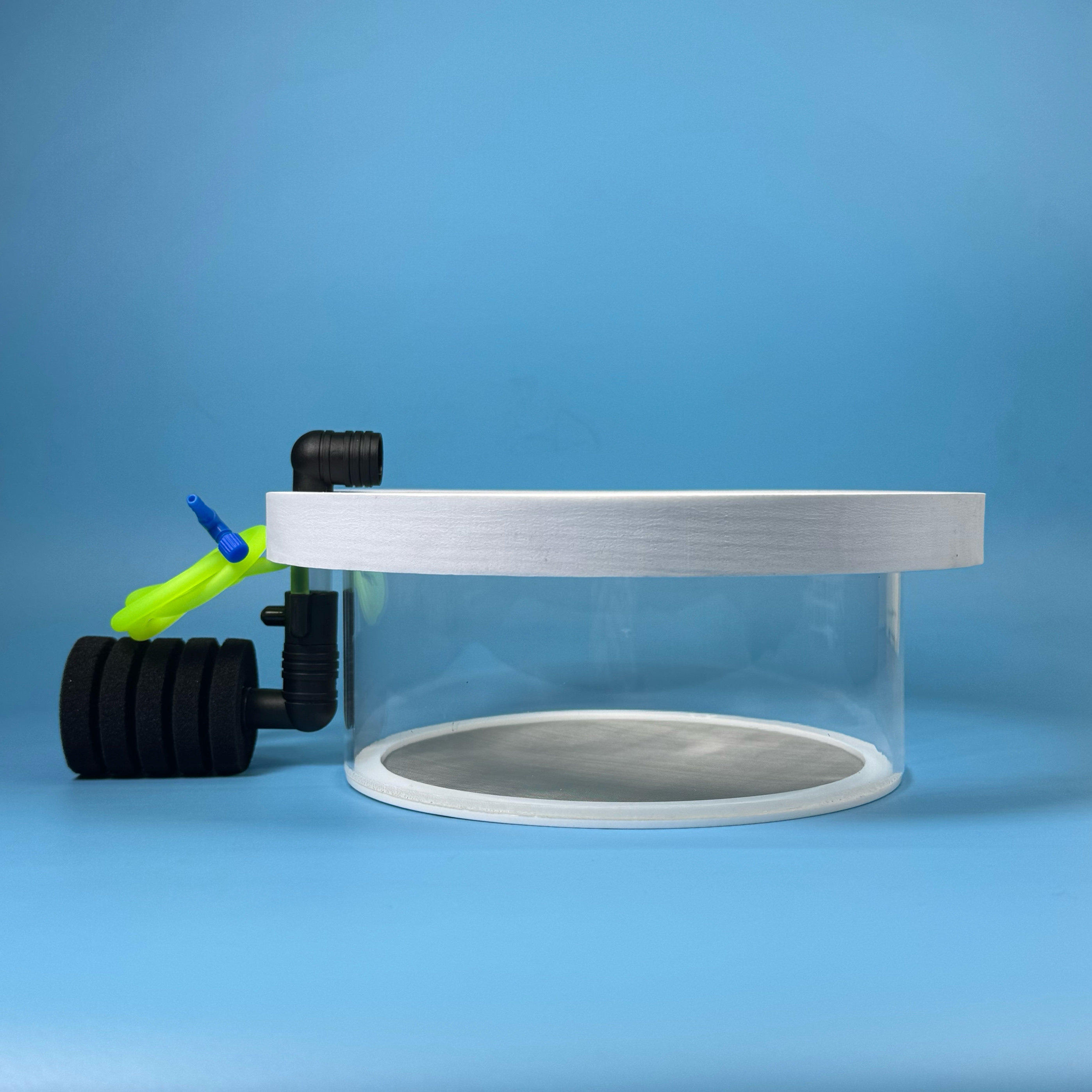 Boîte d'isolation circulaire 20 cm - Élévation pneumatique avec éponge à eau.