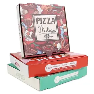 Source Factory Supplier Eco-friendly Customizable Multi-specification Corrugated Waterproof Pizza Box
