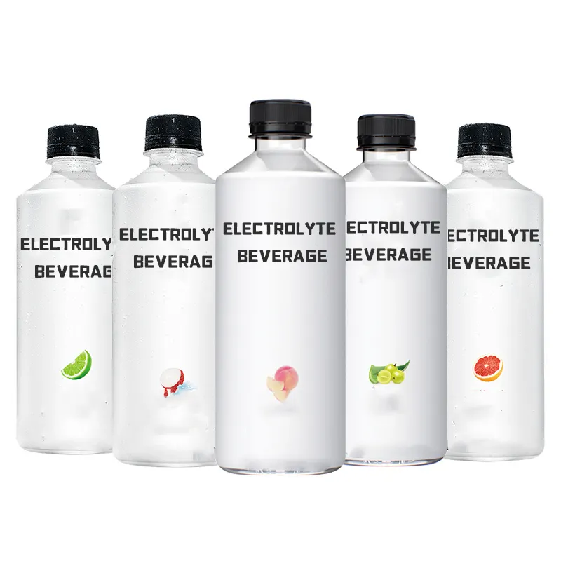 Toptan egzotik meşrubat dolum makinesi 500ml meyve lezzet düşük şeker elektrolit içecekler enerji içeceği