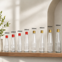 Bouteilles en verre vides anti-fuite en gros, contenants de stockage de cuisine multi-tailles pour la restauration et l'usage domestique