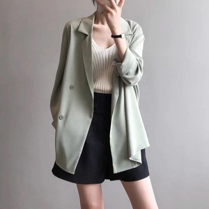 Liu <span class=keywords><strong>Ming</strong></span> nuevo Otoño Invierno mujer moda coreana Streetwear prendas de vestir Chaqueta larga Blazer abrigos - Product Image 4