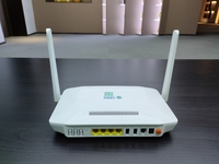 HG6821M peralatan serat optik Xpon, ONU FTTH rumah NT 2.4G/5G nirkabel 4GE + 2USB + 1pot + WIFI Gpon Onu dengan 2 antena HG6821M