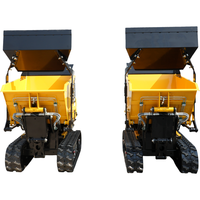 Mini-dumper sur chenilles de 0,8 tonne à bas prix, hydraulique, pour travaux de construction