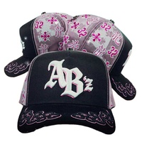 Casquettes Hot Sel Baez à visière incurvée, logo brodé 3D tendance, qualité G5, 5 panneaux, boucle métallique, motif léopard, respirantes et imperméables