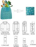 Sacs d'épicerie réutilisables avec poches intérieures Grand sac en tissu écologique pliable et lavable coloré