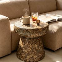Tabouret en céramique, table d'appoint en céramique, tabouret de jardin en céramique pour l'extérieur
