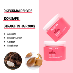 LUXLISS Nanoplastia Repair Hair Mask Tannic Smoothing <span class=keywords><strong>Collagen</strong></span> Keratin Treatment Tanino Salon SPA Hair Care Manufacturer OEM ODM - Product Image 5