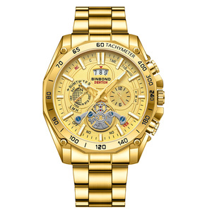 Reloj de Cuarzo para <span class=keywords><strong>Hombre</strong></span>, Diseño de Fábrica OEM, Lujoso, 44MM, Esqueleto, Cronógrafo, Resistente al Agua, Acero Inoxidable, Logotipo Personalizado, Reloj de Pulsera Moderno - Product Image 2