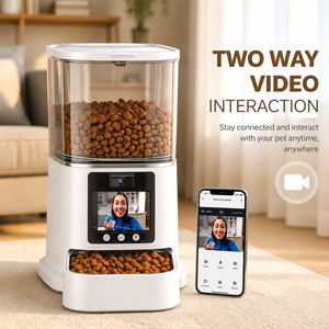 Distributore Automatico di Cibo per Animali Domestici OEM Personalizzato con Telecamera, Dispenser di Cibo per Animali con Video Bidirezionale, Consegna Rapida per Vendita all'Ingrosso - Product Image 1