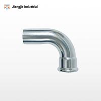 Codo de 90 Grados Tipo B de Acero Inoxidable 304/316L, Tipo M/V, de Ajuste a Presión