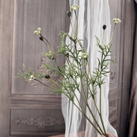 KW-F184 Tige de verdure artificielle, feuillage de plante artificielle, branche de bleuet artificielle pour bouquet de mariage, arrangement floral, décoration