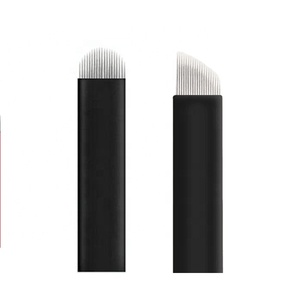 เข็มสักคิ้วแบบใช้แล้วทิ้ง สีดำชมพู ปลายเฉียง รุ่น F <span class=keywords><strong>U18</strong></span> 0.15 มม. ใบมีด U สำหรับไมโครเบลดดิ้ง นาโน - Product Image 3