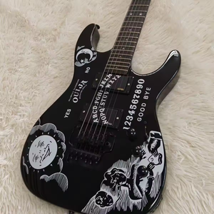 Guitarra eléctrica Custom Shop KH-2 <span class=keywords><strong>ESP</strong></span> con trémolo, diapasón de palisandro, fondo/lados de caoba en acabado Cynthia White - Product Image 2