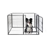 Chenil pour chien en acier inoxydable pliable, solide, en vente, pas cher, en stock, remise, cage pour chien de grande taille, clôture pour chien de petite taille, parc pour animaux de compagnie