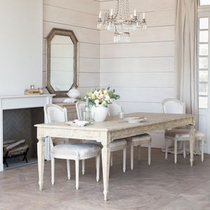 Gustav Klassieke Rechthoekige Eettafel Eiken Drijfhout Afwerking Massief Hout Franse Stijl Voor Thuisrestaurants Hotels Vergaderruimten - Product Image 2