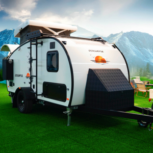 Nuevo diseño personalizado todoterreno lágrima Mini <span class=keywords><strong>Camper</strong></span> remolque portátil para viajes al aire libre remolque deslizable de fibra de vidrio expandido - Product Image 2