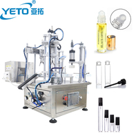 Machine de remplissage de parfum à bille YETO, flacon d'échantillon d'huile parfumée, table, semi-automatique, plastique/verre, haute efficacité, tactile