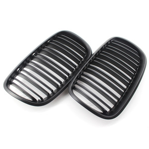 Parrilla Delantera BMW E70, Negro Mate, Doble Línea, Plástico ABS, 2007-2013 - Product Image 1