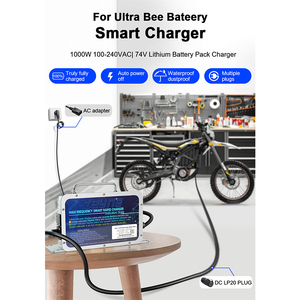 Chargeur étanche ZAYNE 85v 12a pour véhicule tout-terrain électrique SUR-RON Ultra Bee 110v US, batterie au lithium 74V 55ah 60ah - Product Image 4