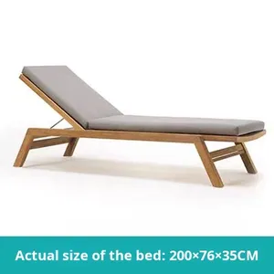 Chaise longue en bambou d'extérieur Parasol Villa Resort Hôtel Piscine Imperméable Protection solaire Cour Patio Chaise de plage - Product Image 4